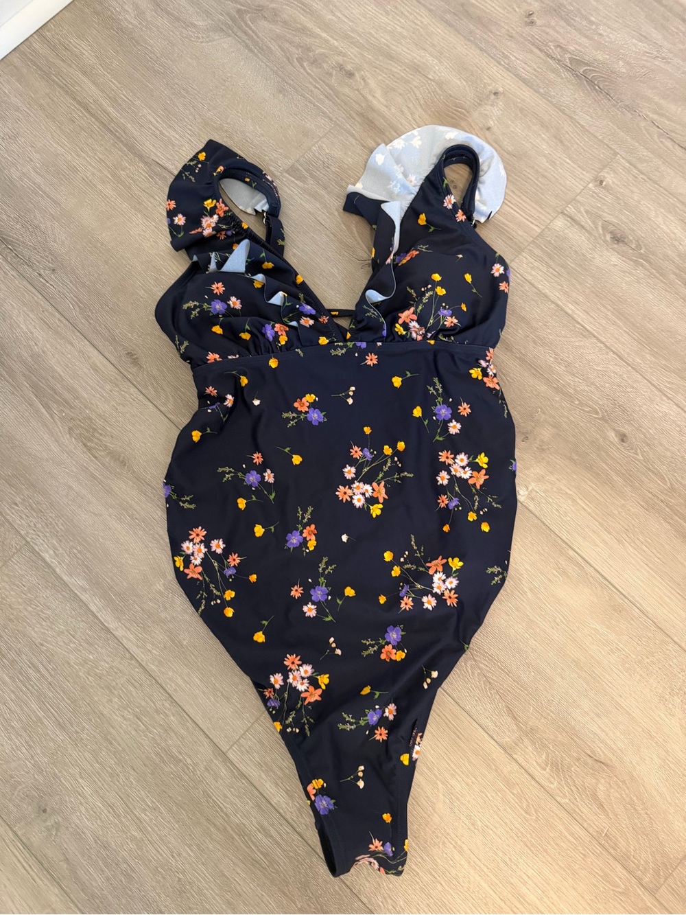 BNWT Navy Floral One-Piece Swimsuit